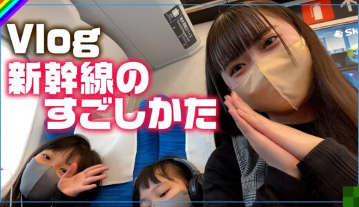 【Vlog】東京へ行く新幹線の過ごし方♪食べ物多めw