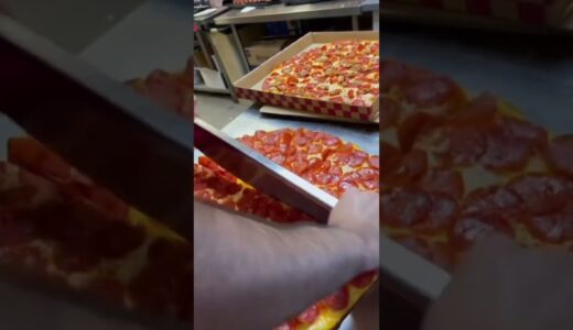 PERFECT pizza slicing? 😳Ep.1 #shorts