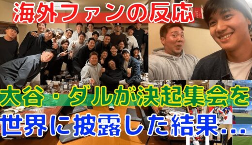【大谷翔平】インスタで侍ジャパン食事会の報告をし、海外ファンから応援とラブコールが続々！